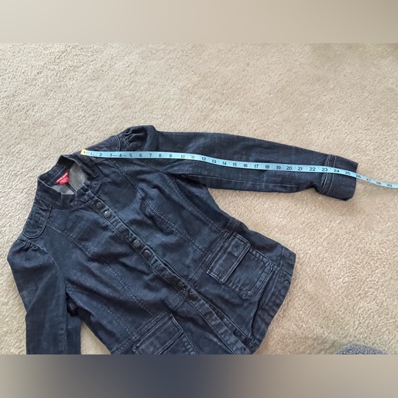 Guess Dark Blue Jean Jacket - Size: XL - Picture 5 of 10